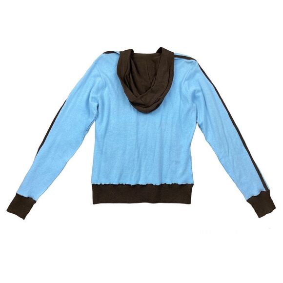 True religion blue/brown Charlie cashmere zip up sweater jacket - Picture 2 of 5